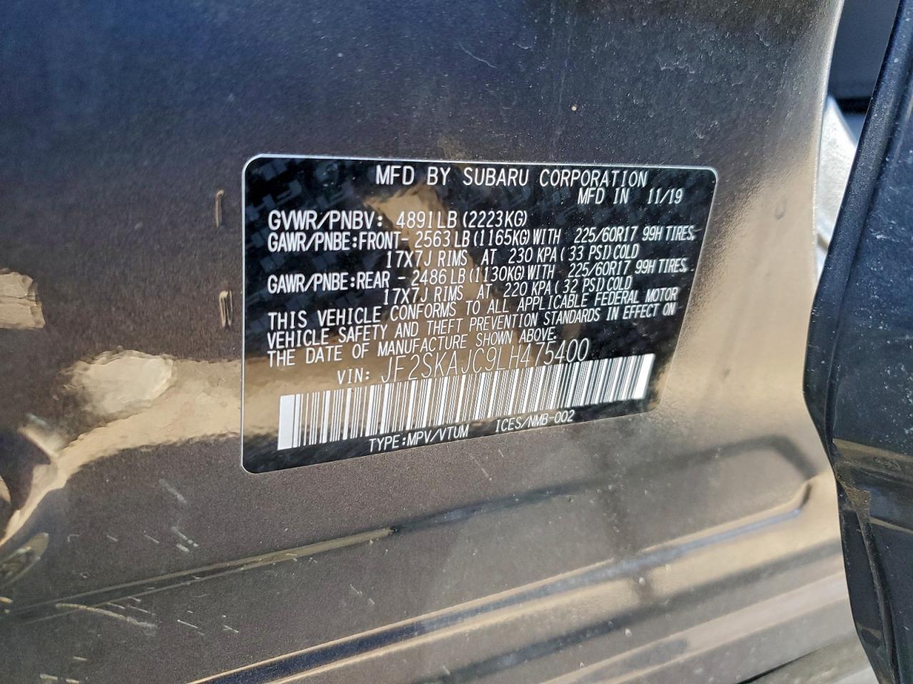 2020 SUBARU FORESTER PREMIUM photo 13