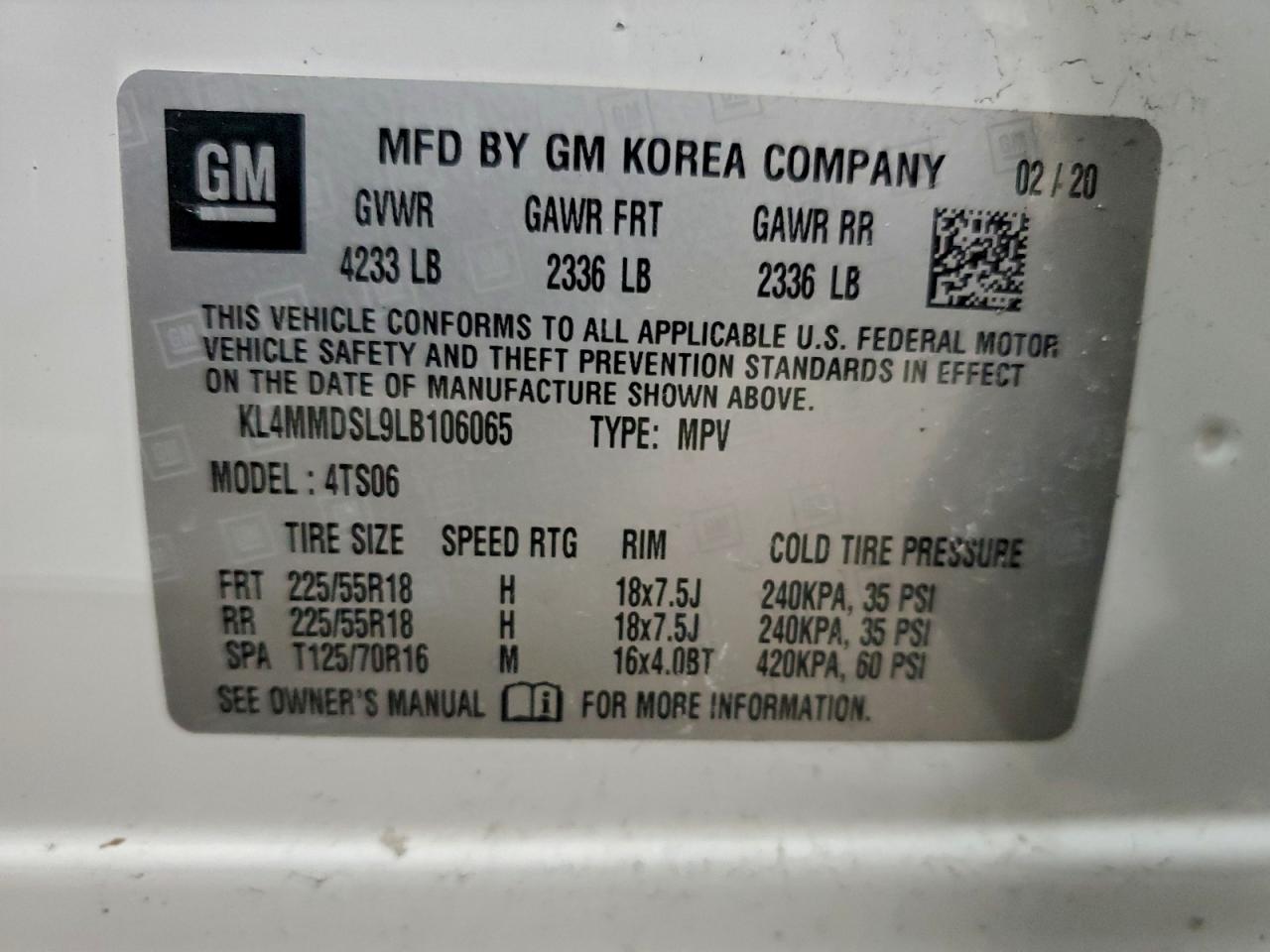 2020 BUICK ENCORE GX SELECT photo 12