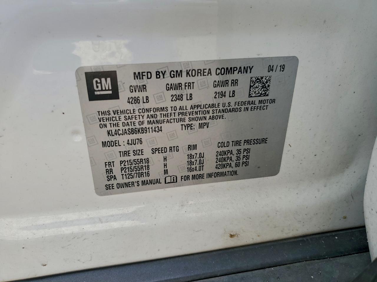 2019 BUICK ENCORE PREFERRED photo 13