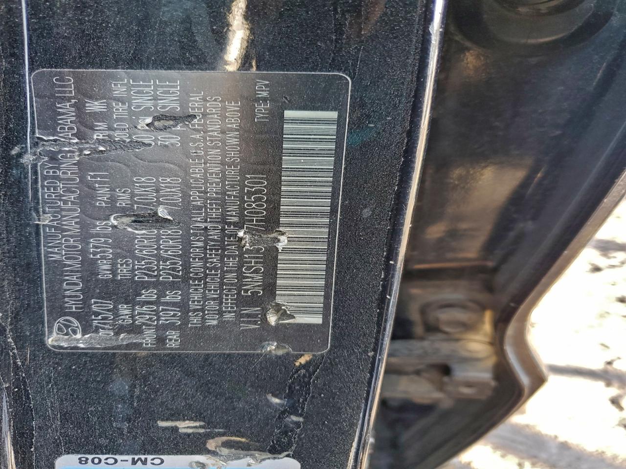 2007 HYUNDAI SANTA FE SE photo 13