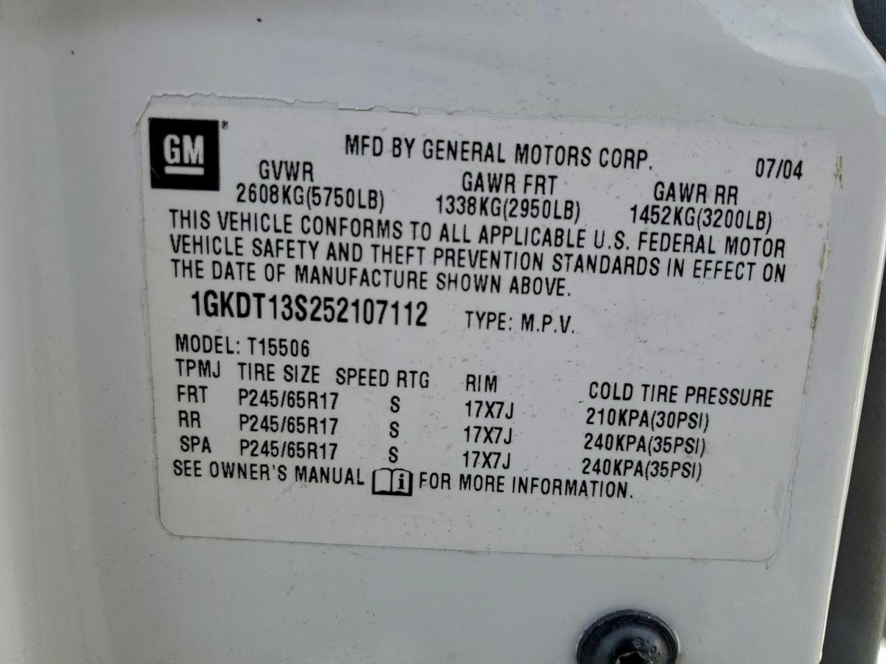 2005 GMC ENVOY photo 13