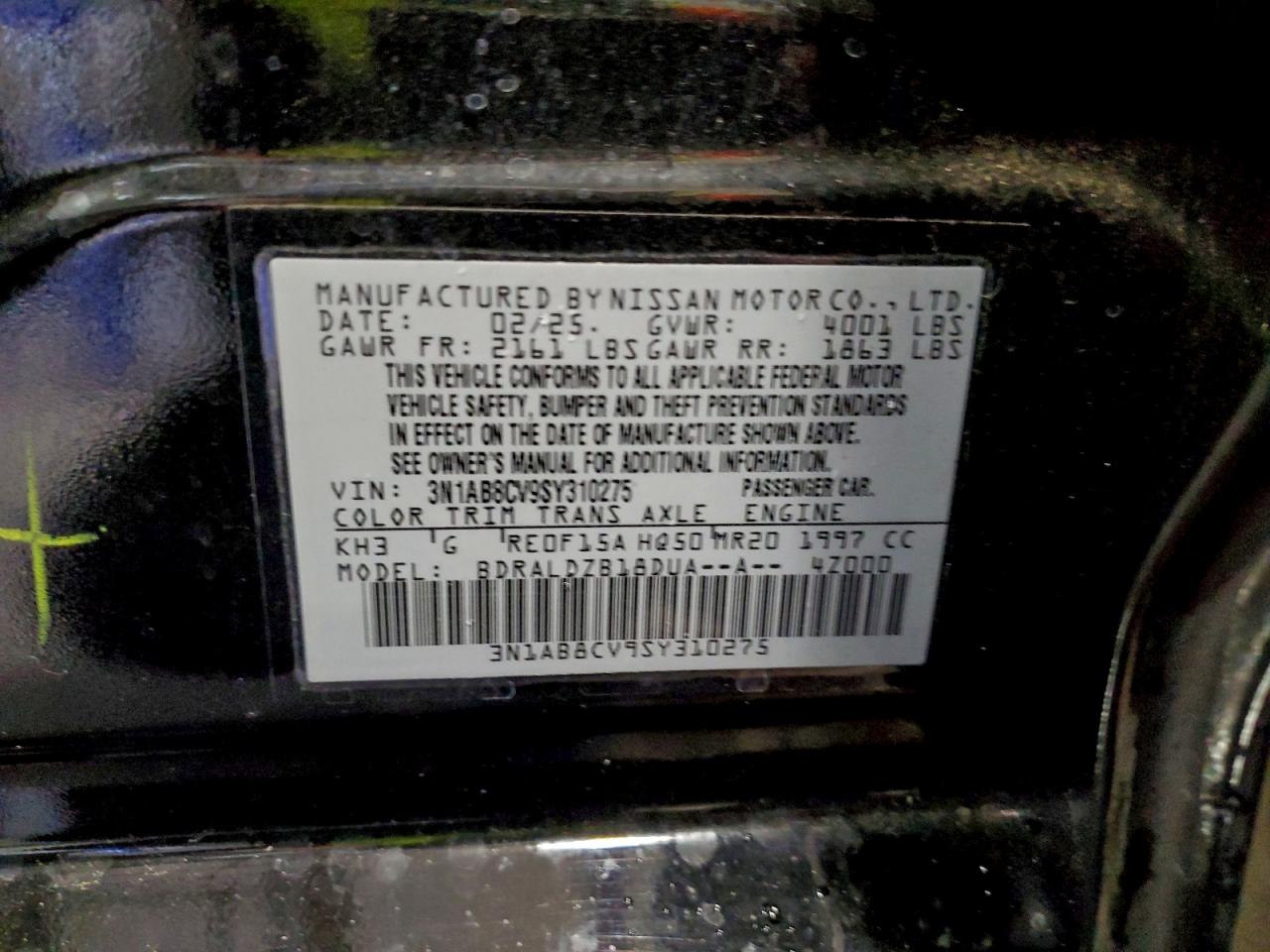 2025 NISSAN SENTRA SV photo 13