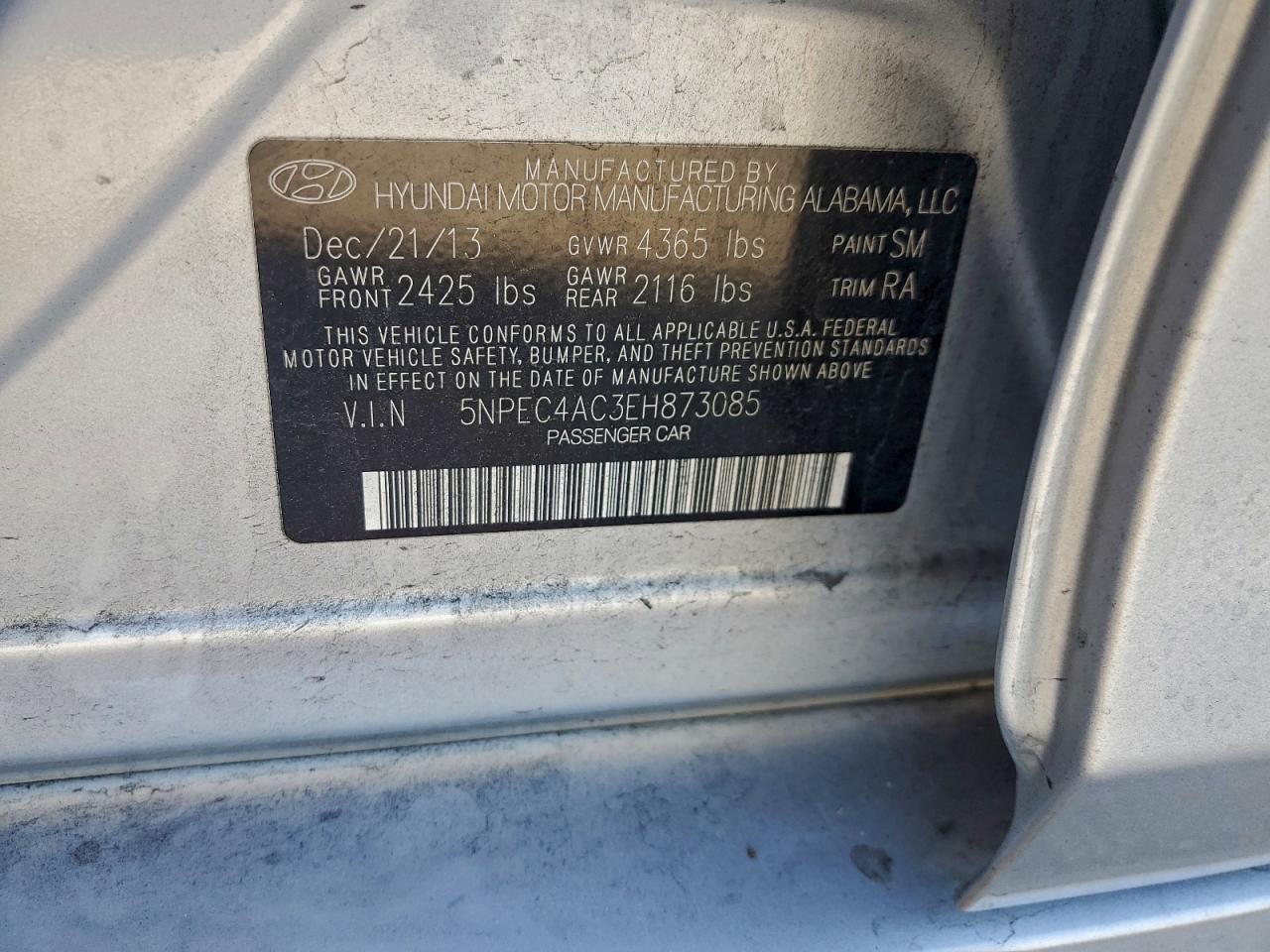 2014 HYUNDAI SONATA SE photo 12