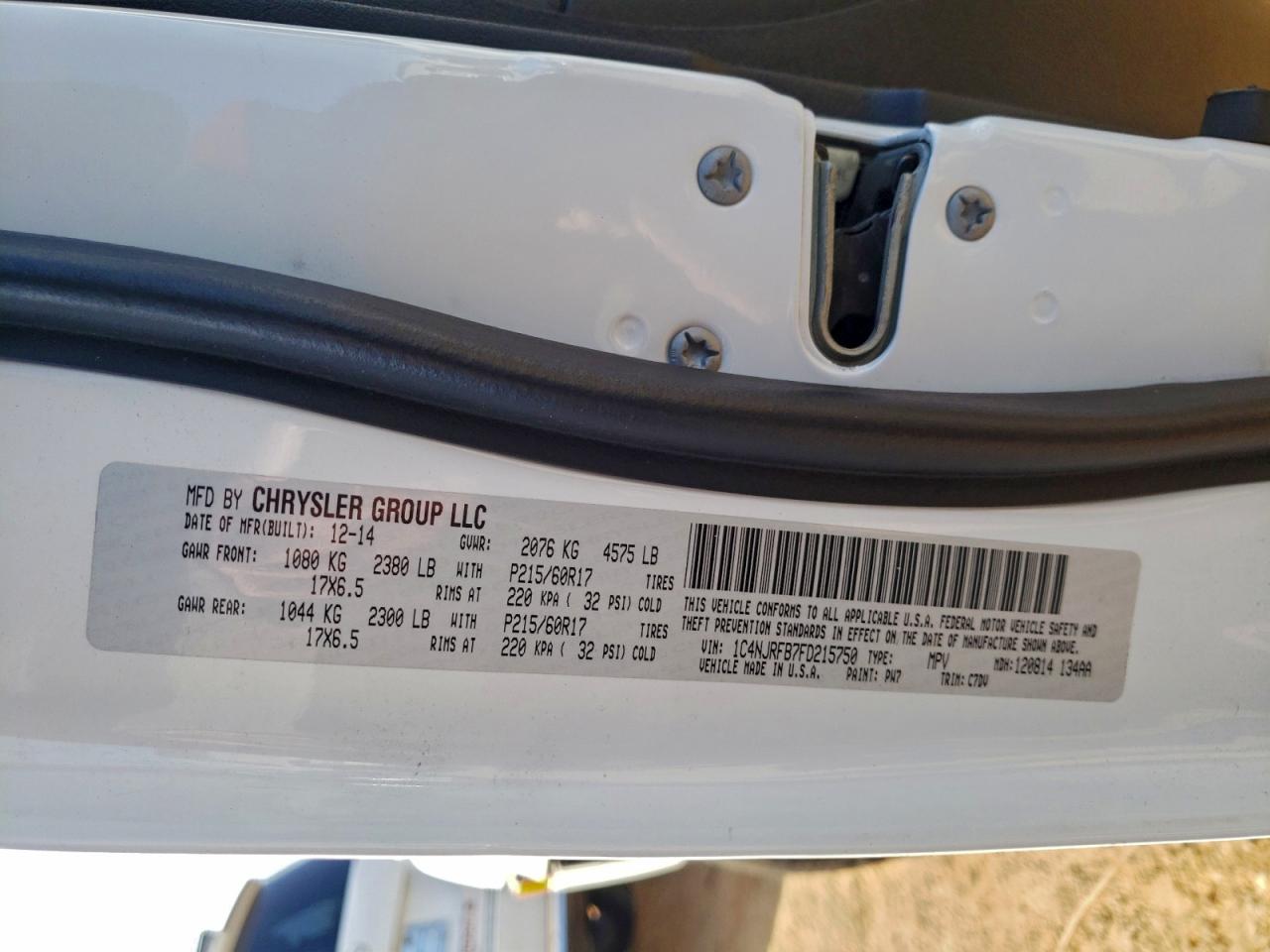 2015 JEEP PATRIOT LATITUDE photo 13