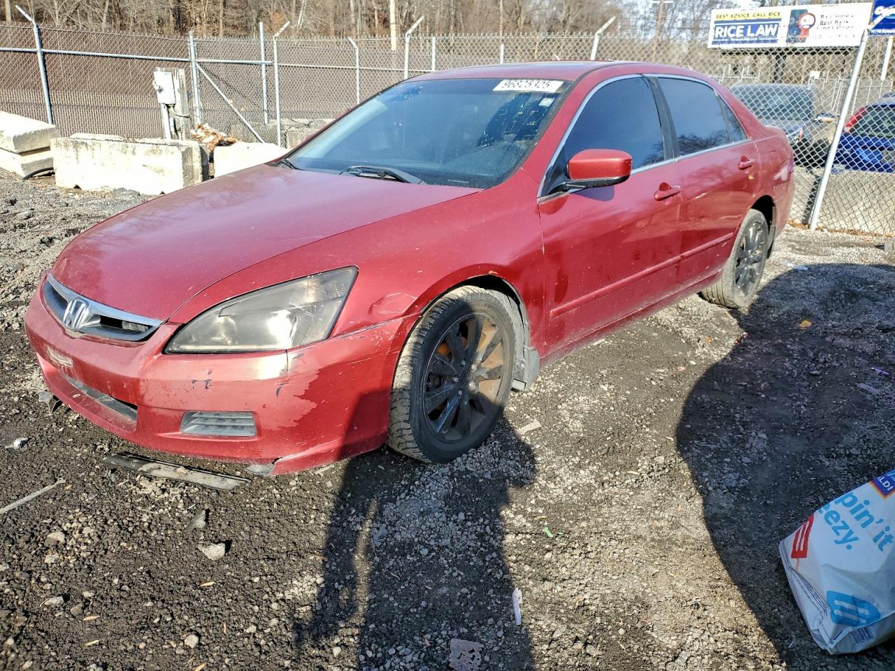 2007 HONDA ACCORD EX — FRONT END damage — photo 1