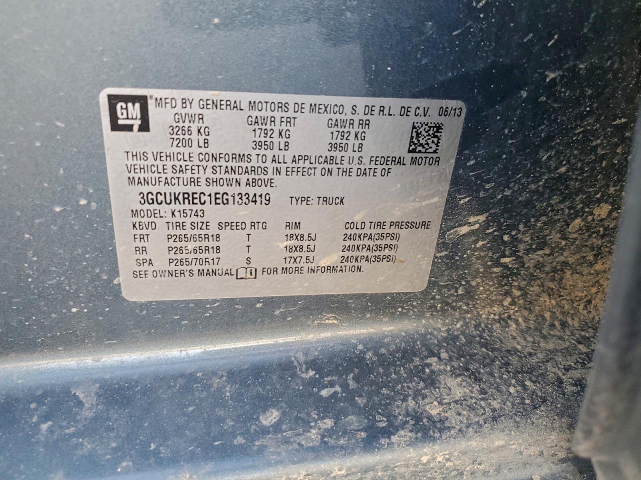 2014 CHEVROLET SILVERADO K1500 LT photo 12