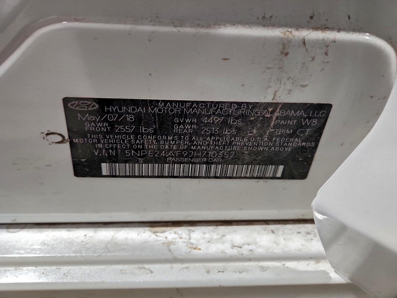 2018 HYUNDAI SONATA SE photo 12