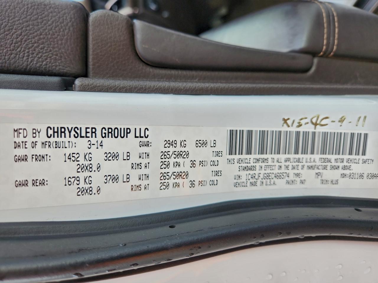 2014 JEEP GRAND CHEROKEE SUMMIT photo 13