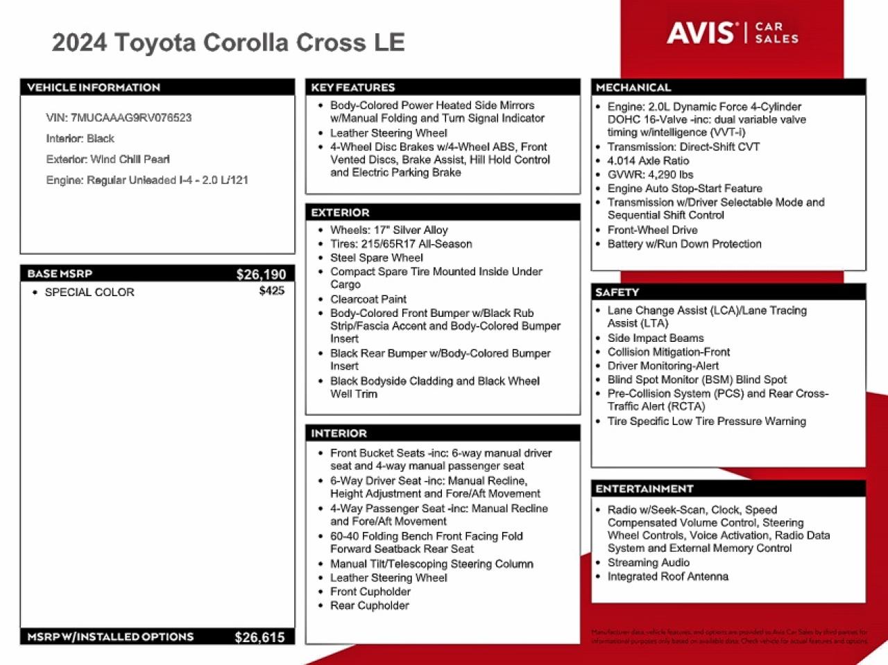 2024 TOYOTA COROLLA CROSS LE photo 13