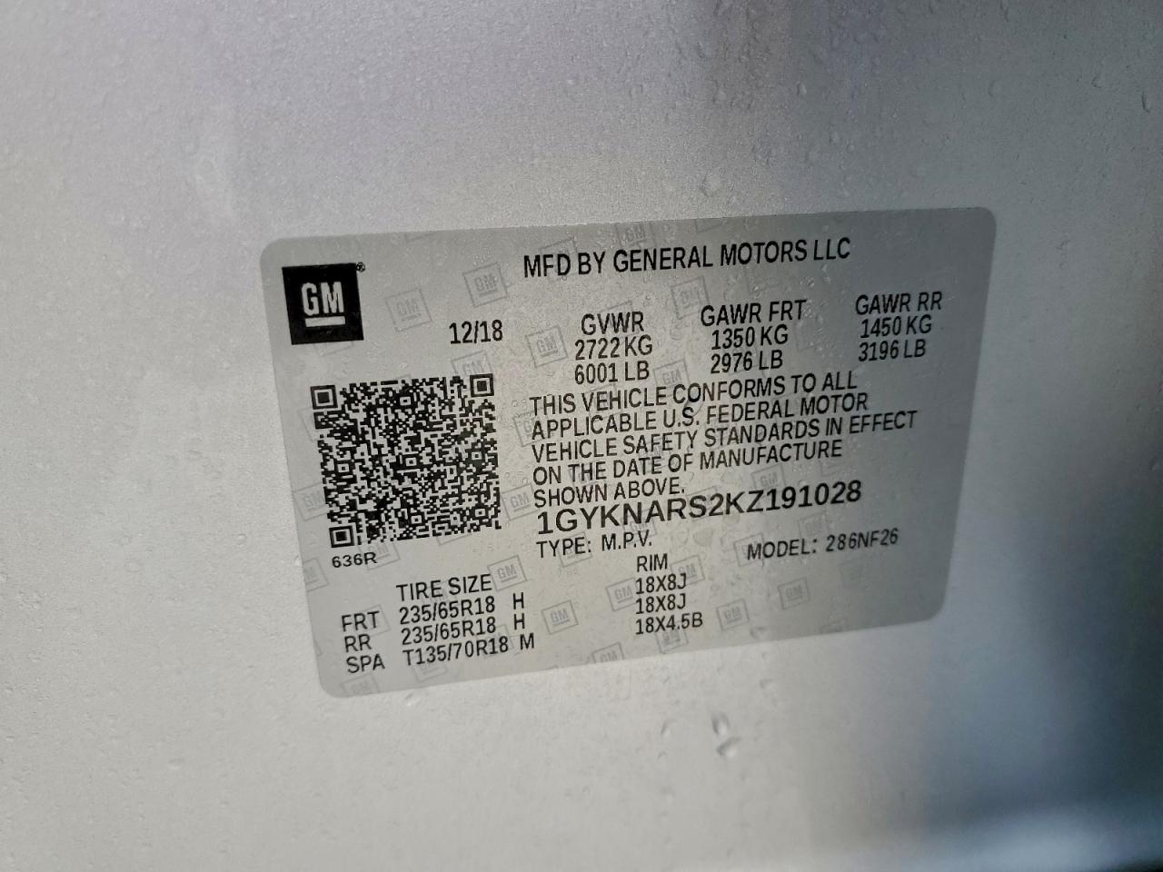 2019 CADILLAC XT5 photo 13