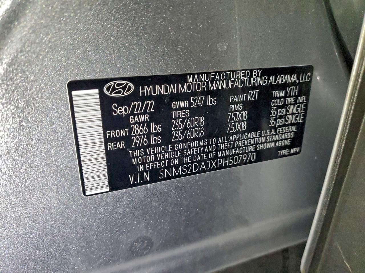 2023 HYUNDAI SANTA FE SEL photo 13