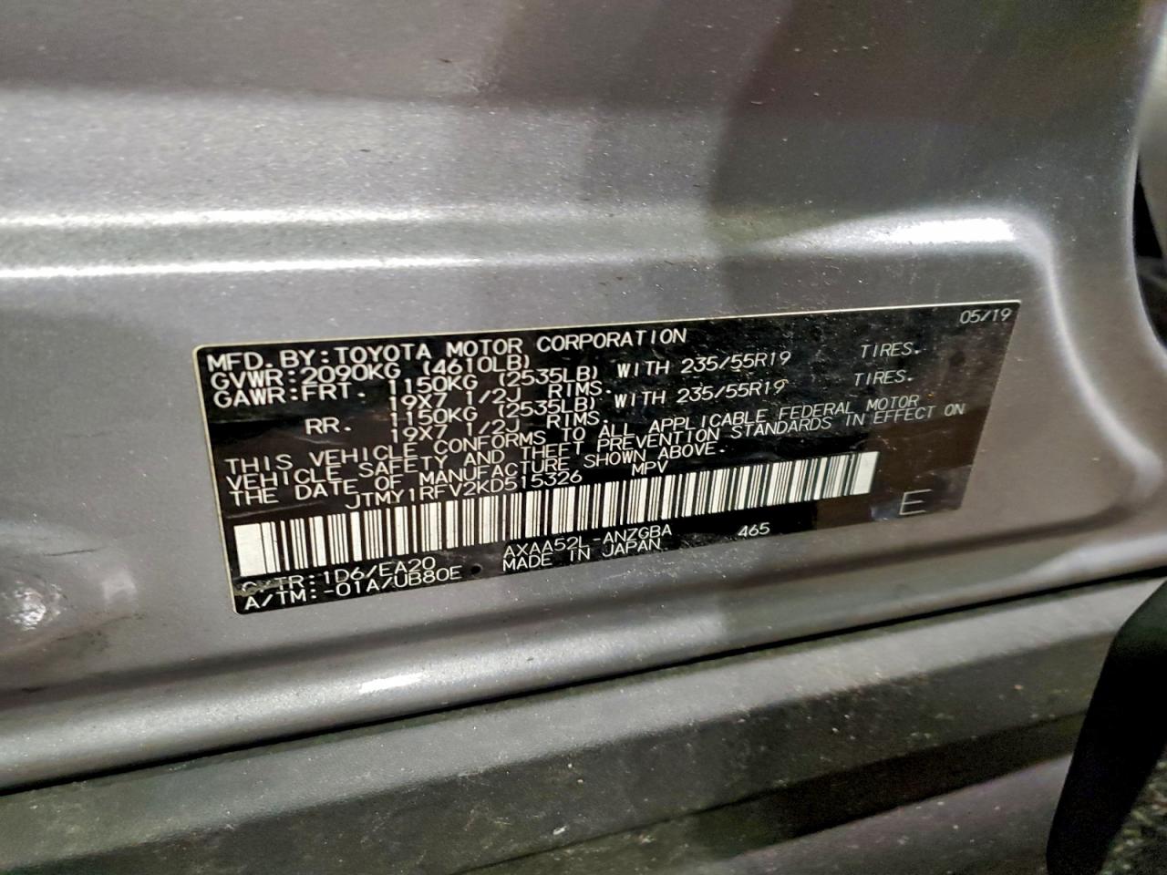 2019 TOYOTA RAV4 LIMITED photo 11