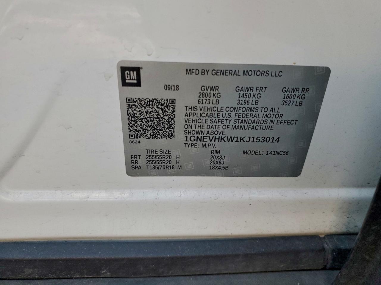 2019 CHEVROLET TRAVERSE LT photo 13