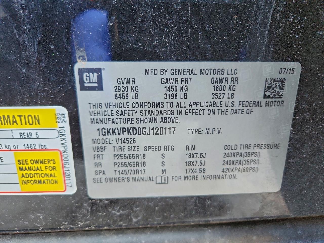 2016 GMC ACADIA SLE photo 13