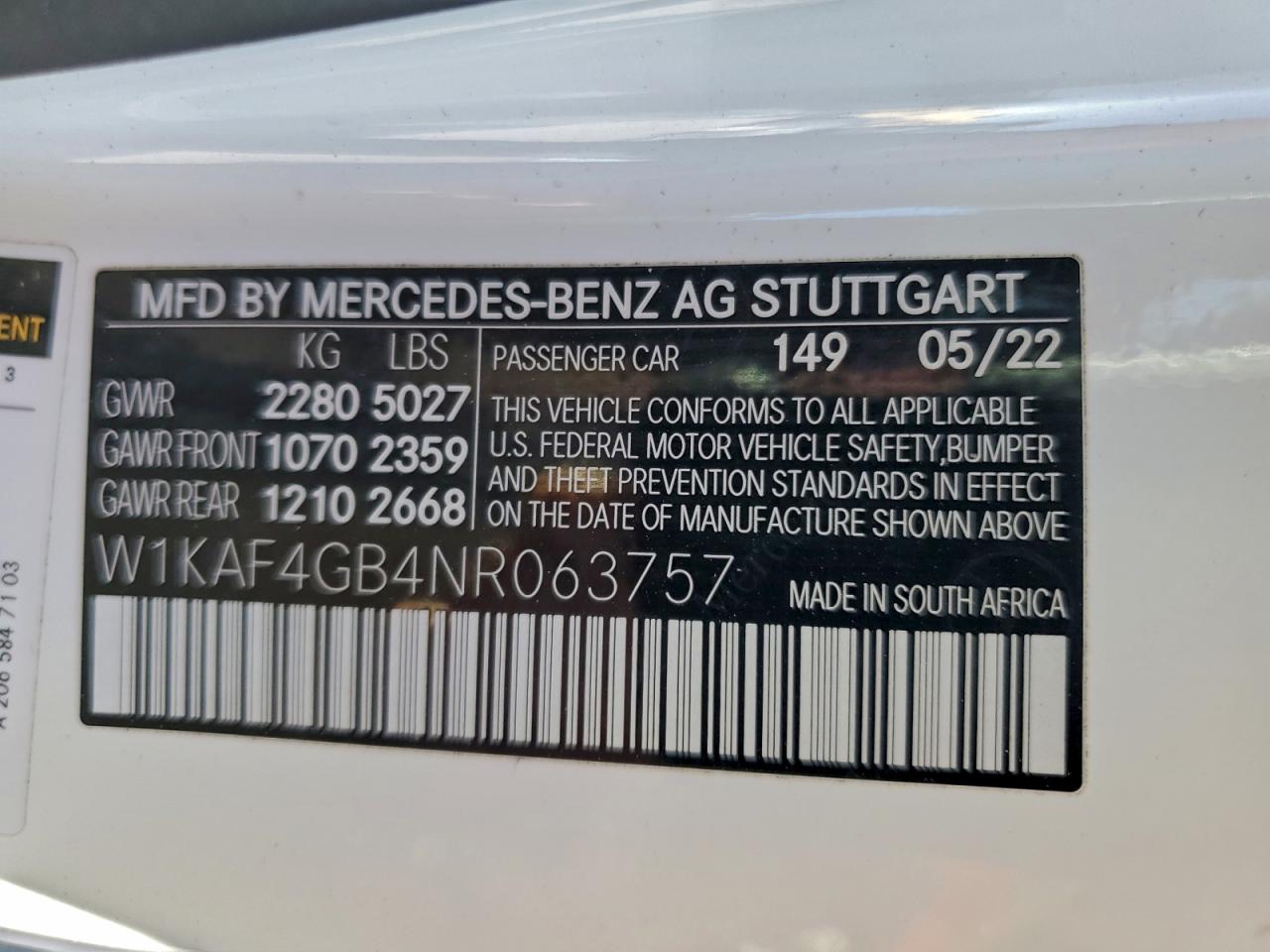 2022 MERCEDES-BENZ C 300 photo 12