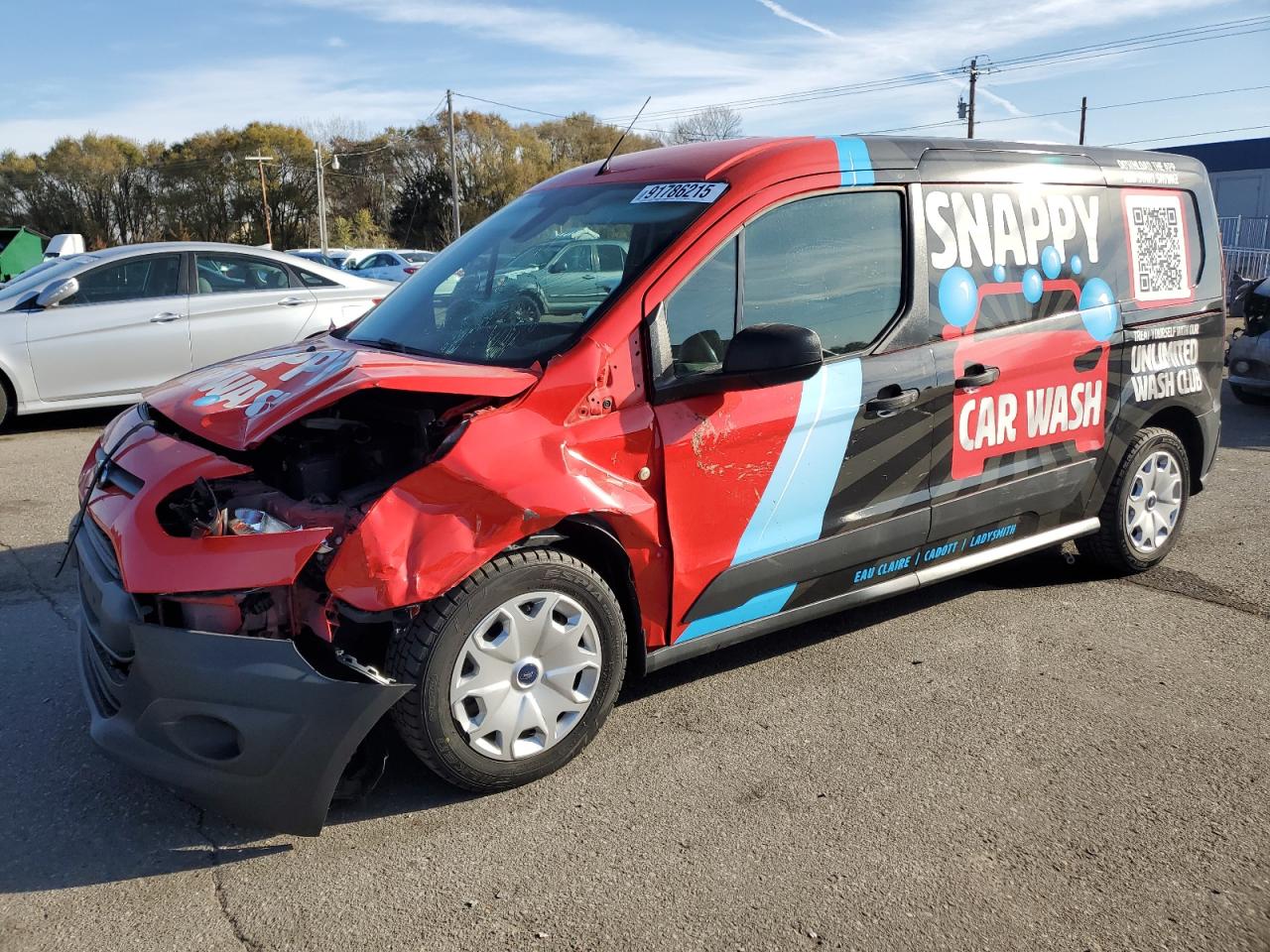 2015 FORD TRANSIT CONNECT XL — FRONT END damage — photo 1