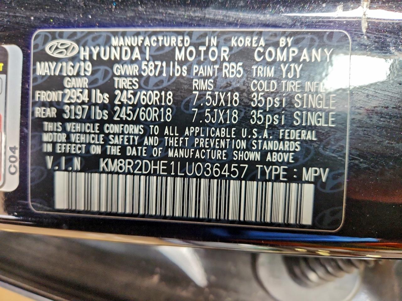 2020 HYUNDAI PALISADE SEL photo 13