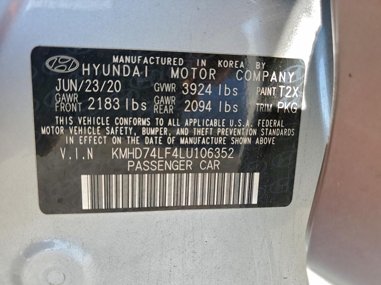 2020 HYUNDAI ELANTRA SE photo 13