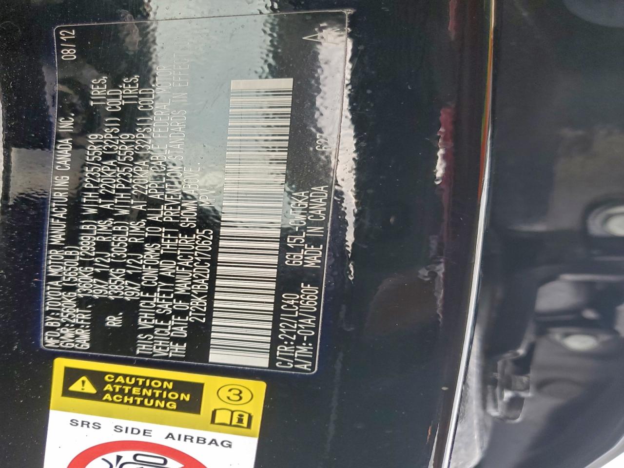 2013 LEXUS RX 350 BASE photo 12