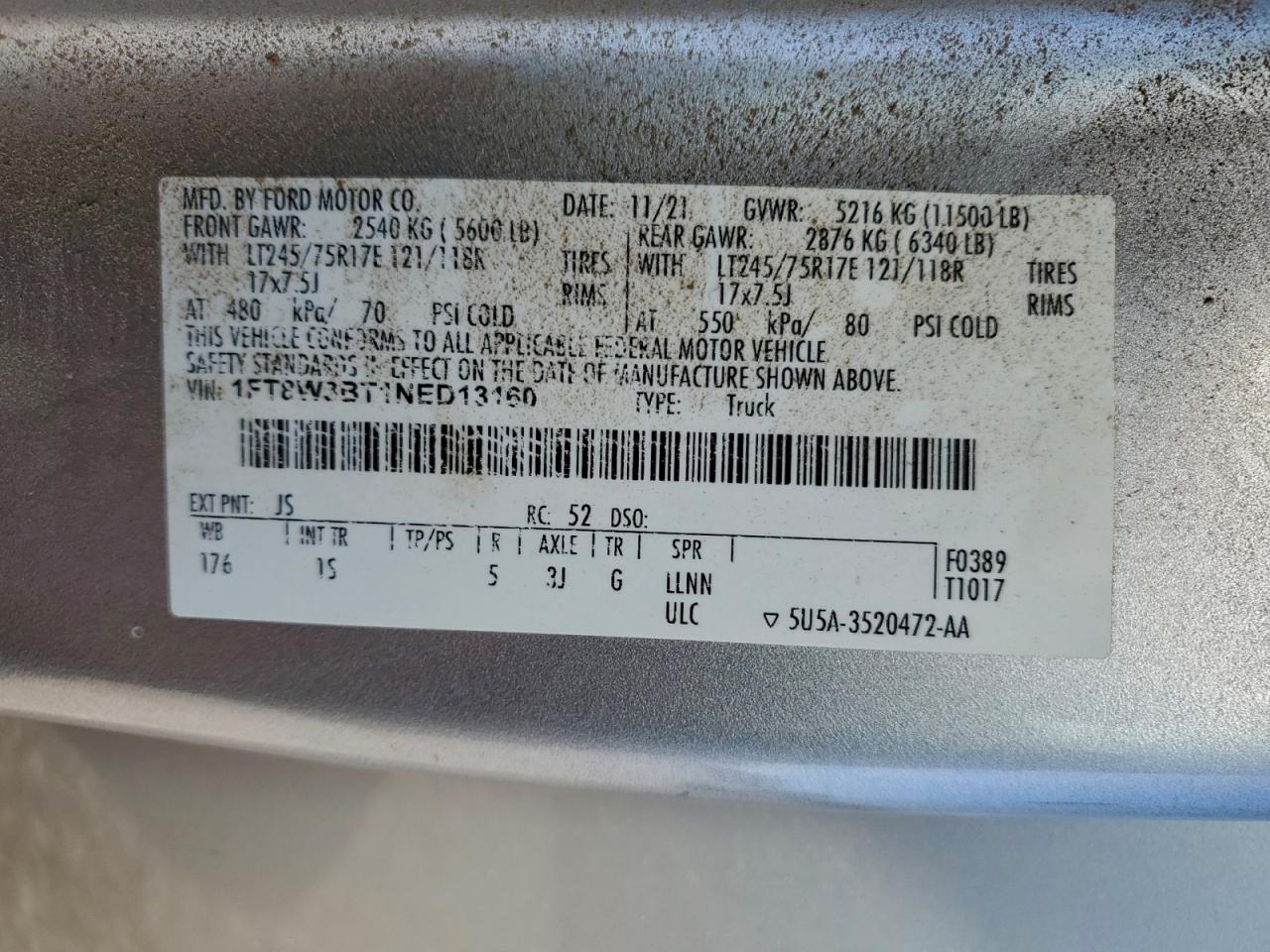 2022 FORD F350 SUPER DUTY photo 13