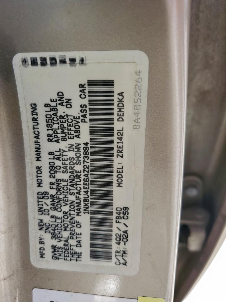 2010 TOYOTA COROLLA BASE photo 13