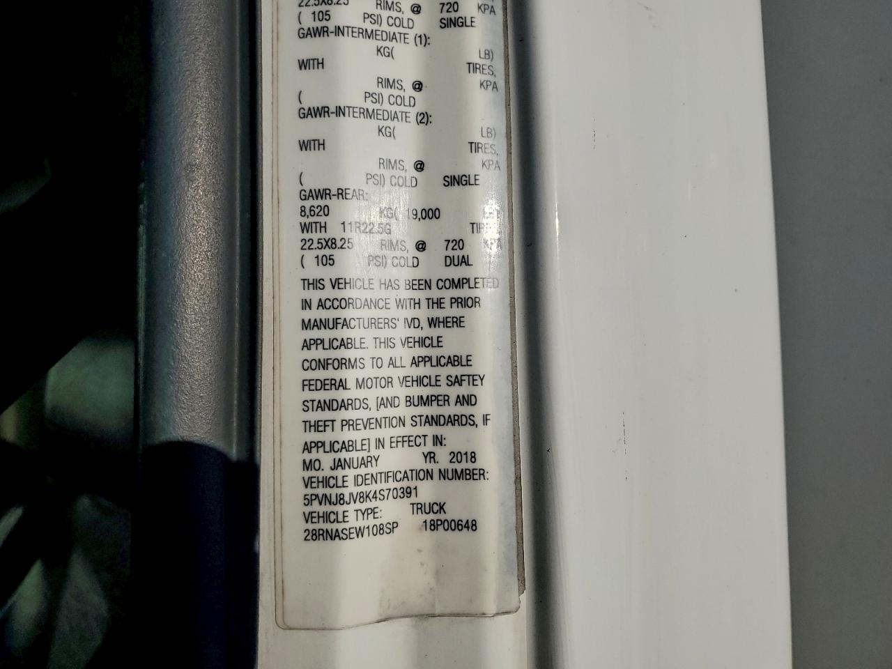 2019 HINO 258/268 REFRIGERATED BOX TRUCK photo 13