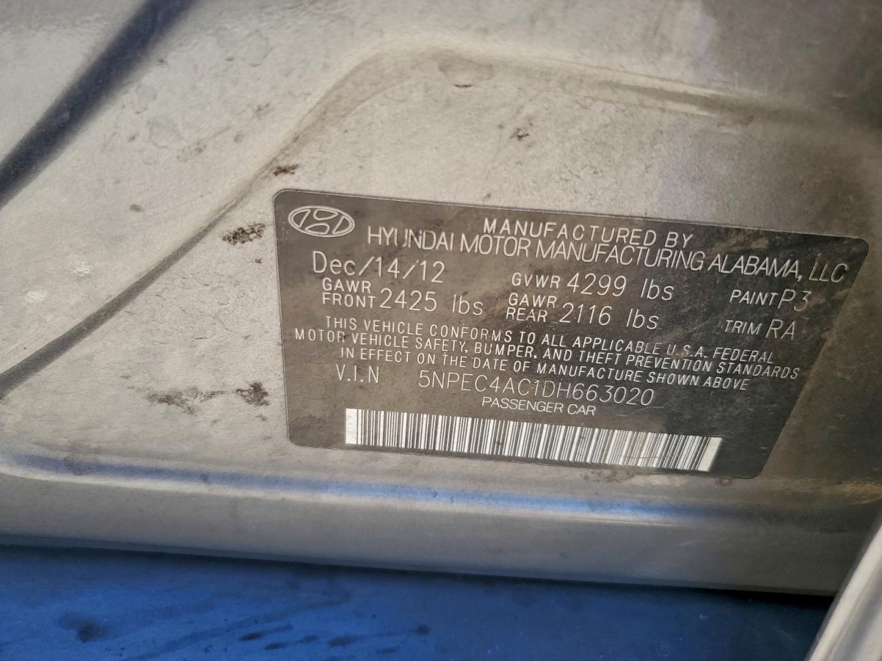 2013 HYUNDAI SONATA SE photo 25