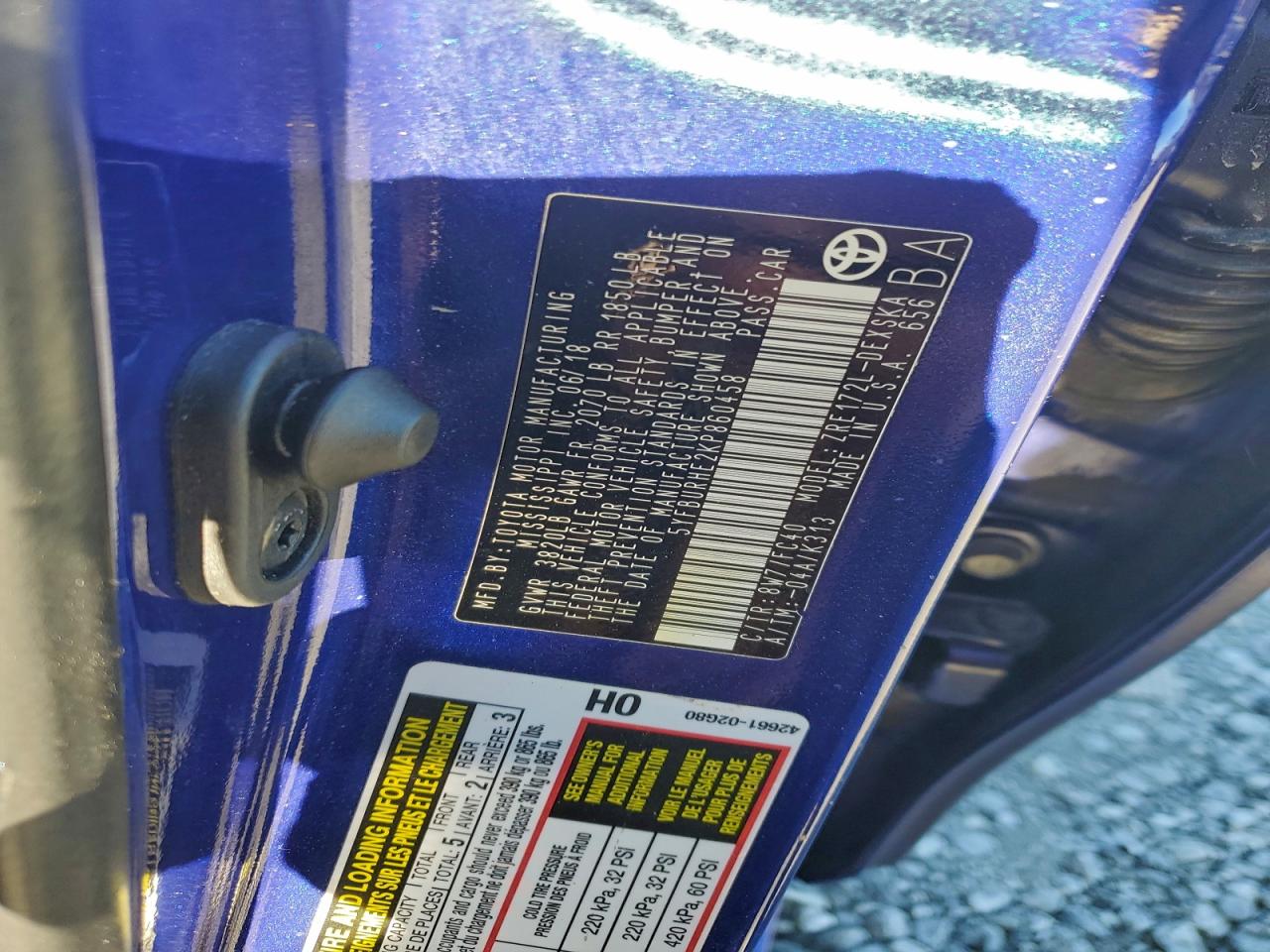 2019 TOYOTA COROLLA L photo 12