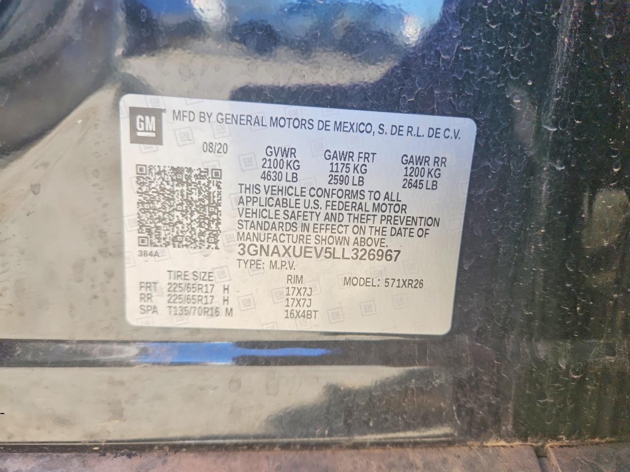 2020 CHEVROLET EQUINOX LT photo 13