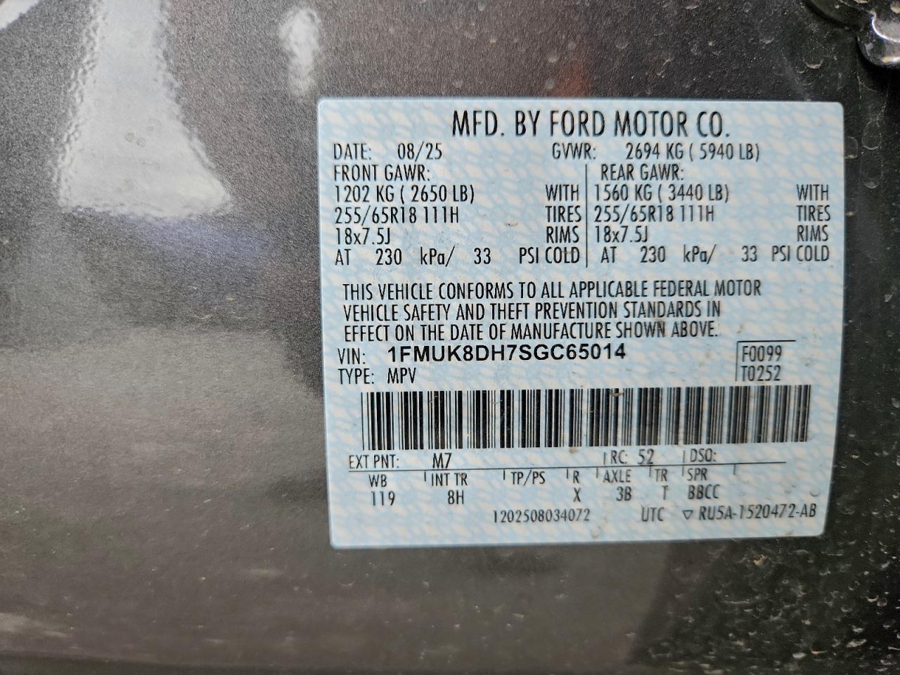 2025 FORD EXPLORER ACTIVE photo 14