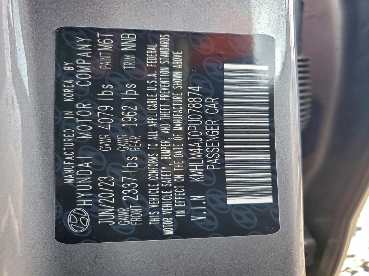 2023 HYUNDAI ELANTRA BLUE photo 12