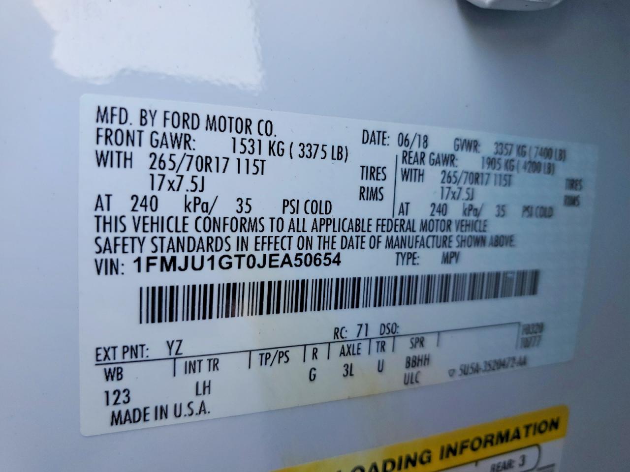 2018 FORD EXPEDITION XL photo 13