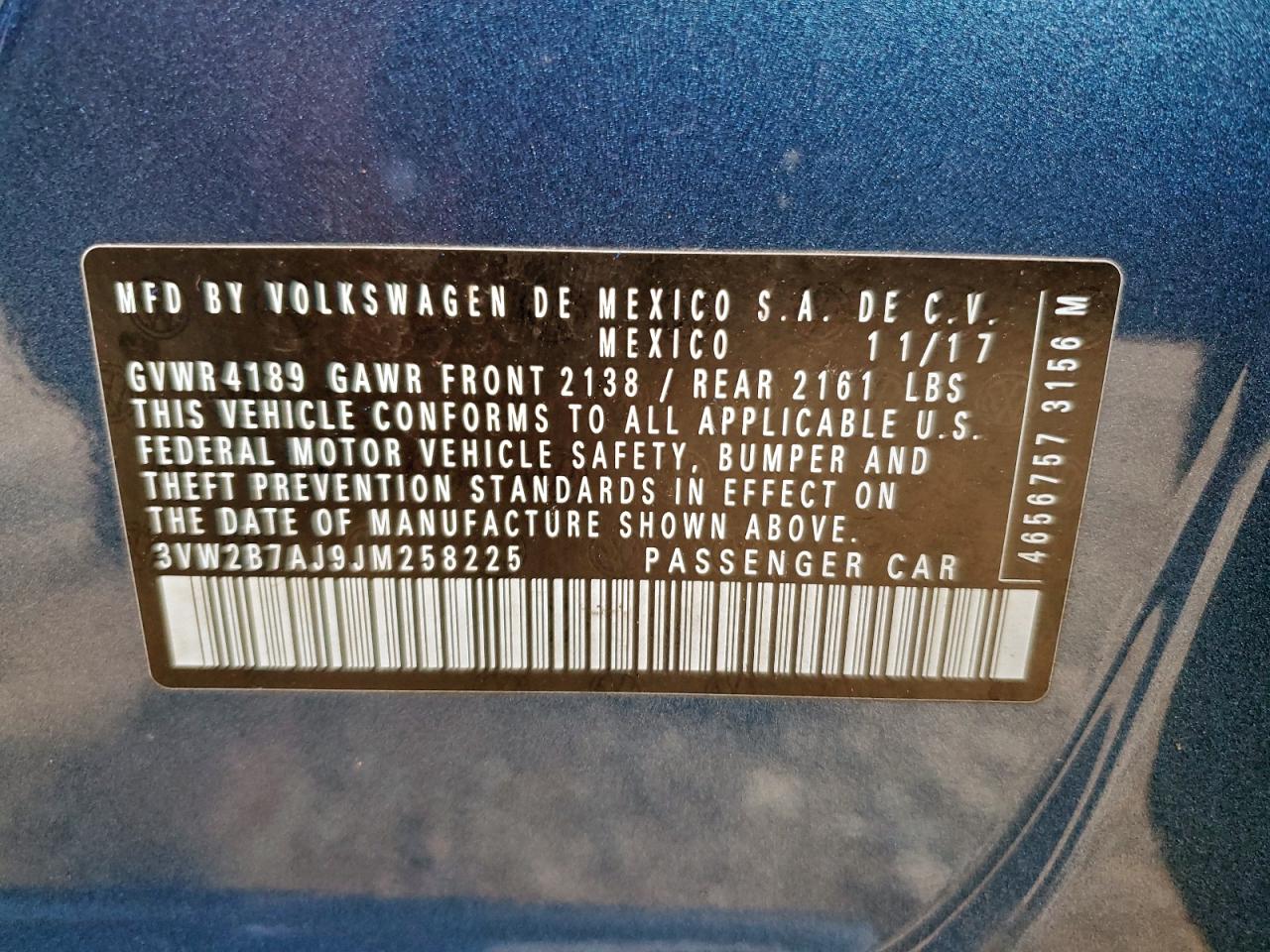 2018 VOLKSWAGEN JETTA S photo 12
