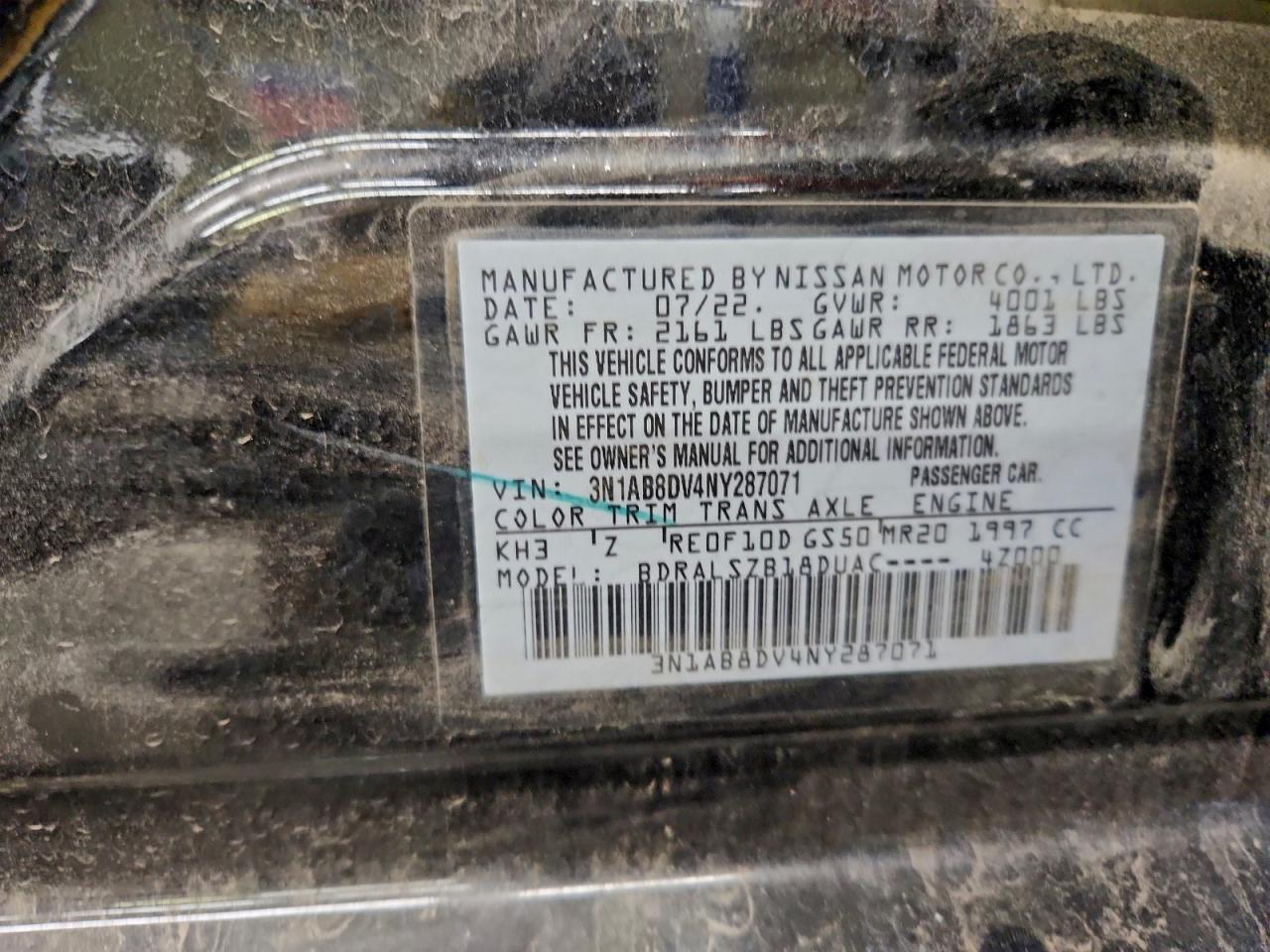 2022 NISSAN SENTRA SR photo 13