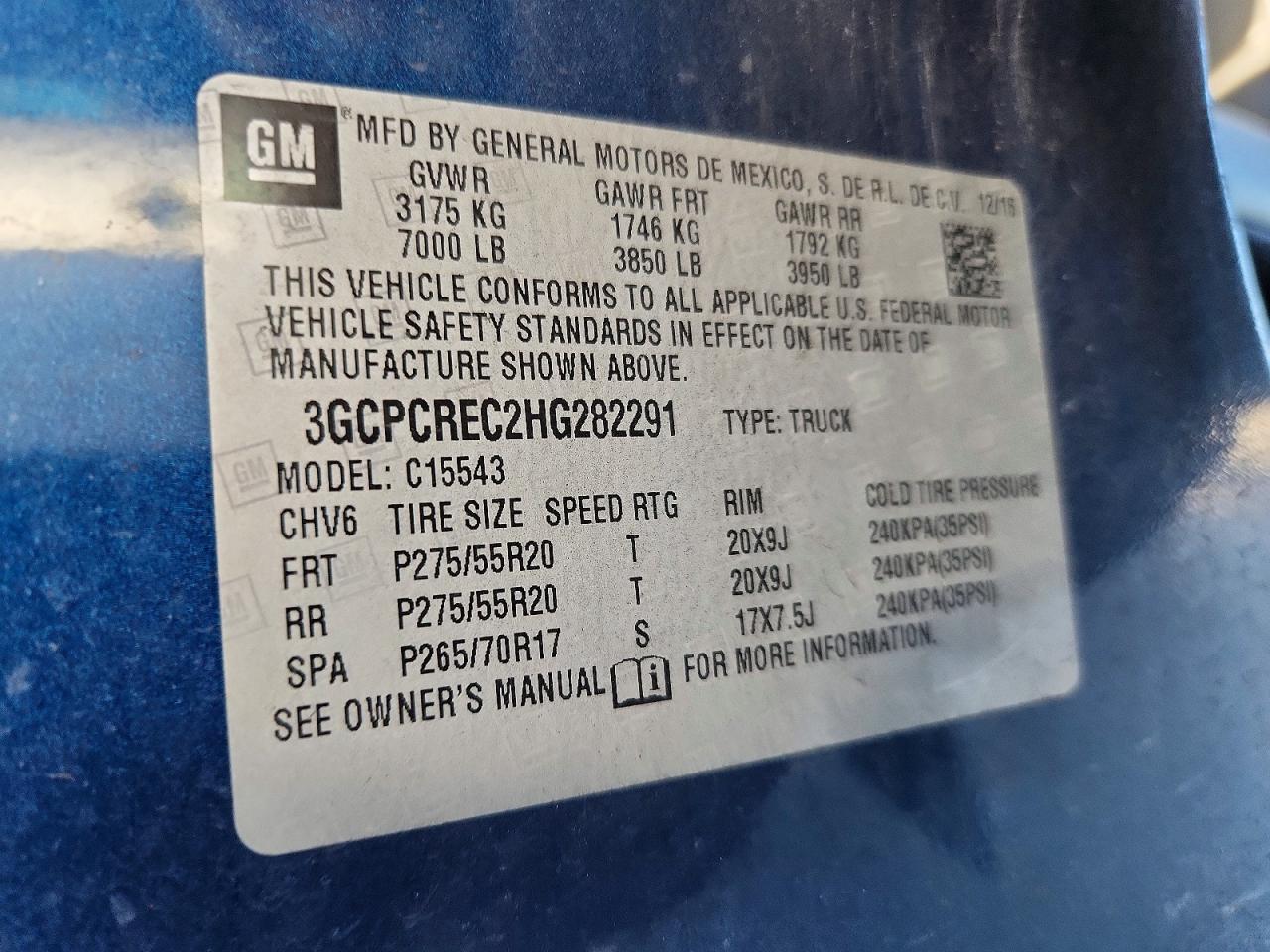 2017 CHEVROLET SILVERADO C1500 LT photo 12