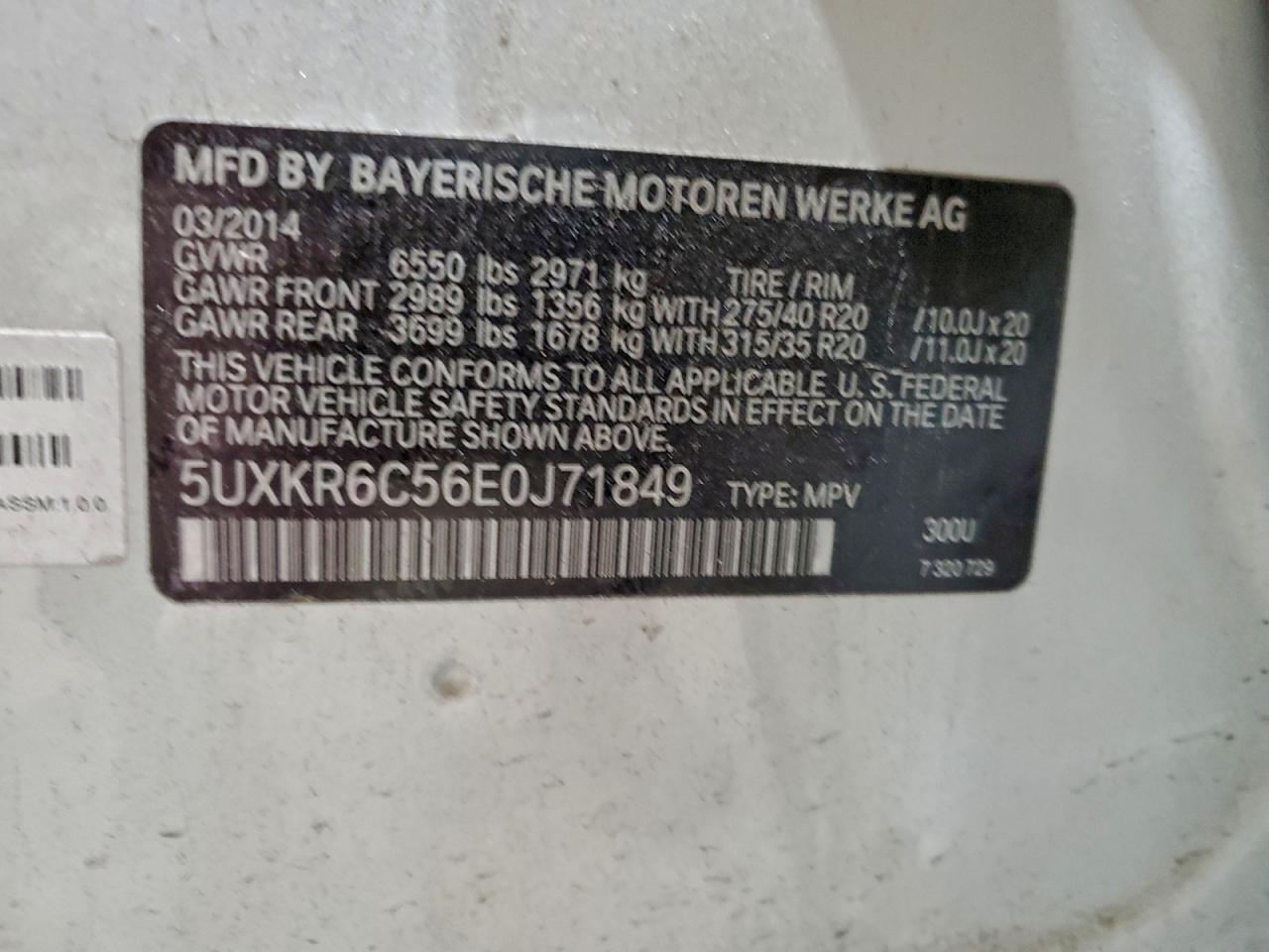 2014 BMW X5 XDRIVE50I photo 13