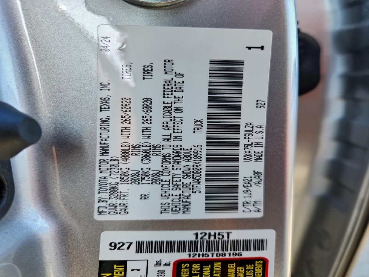 2024 TOYOTA TUNDRA CREWMAX LIMITED photo 13