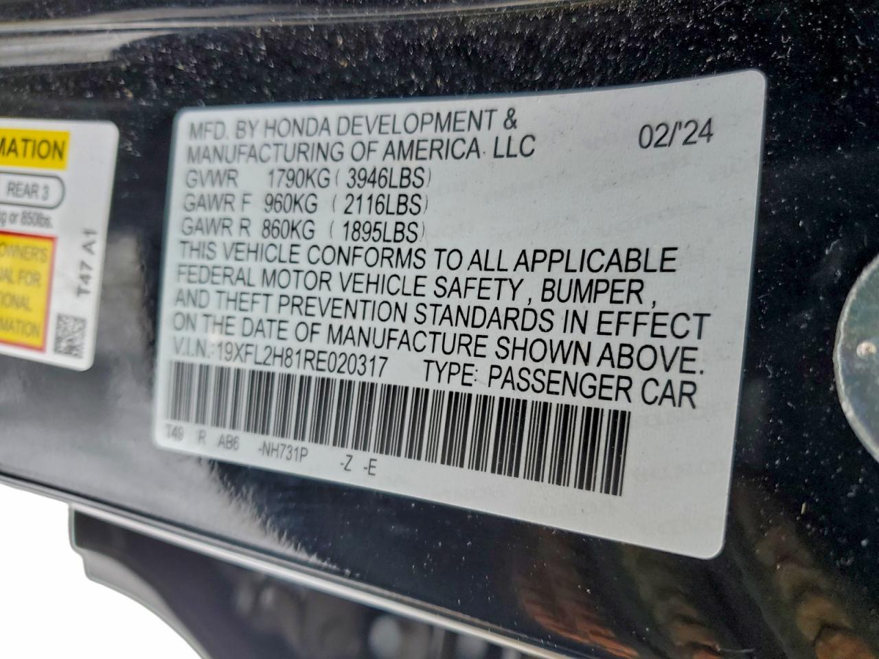 2024 HONDA CIVIC SPORT photo 12