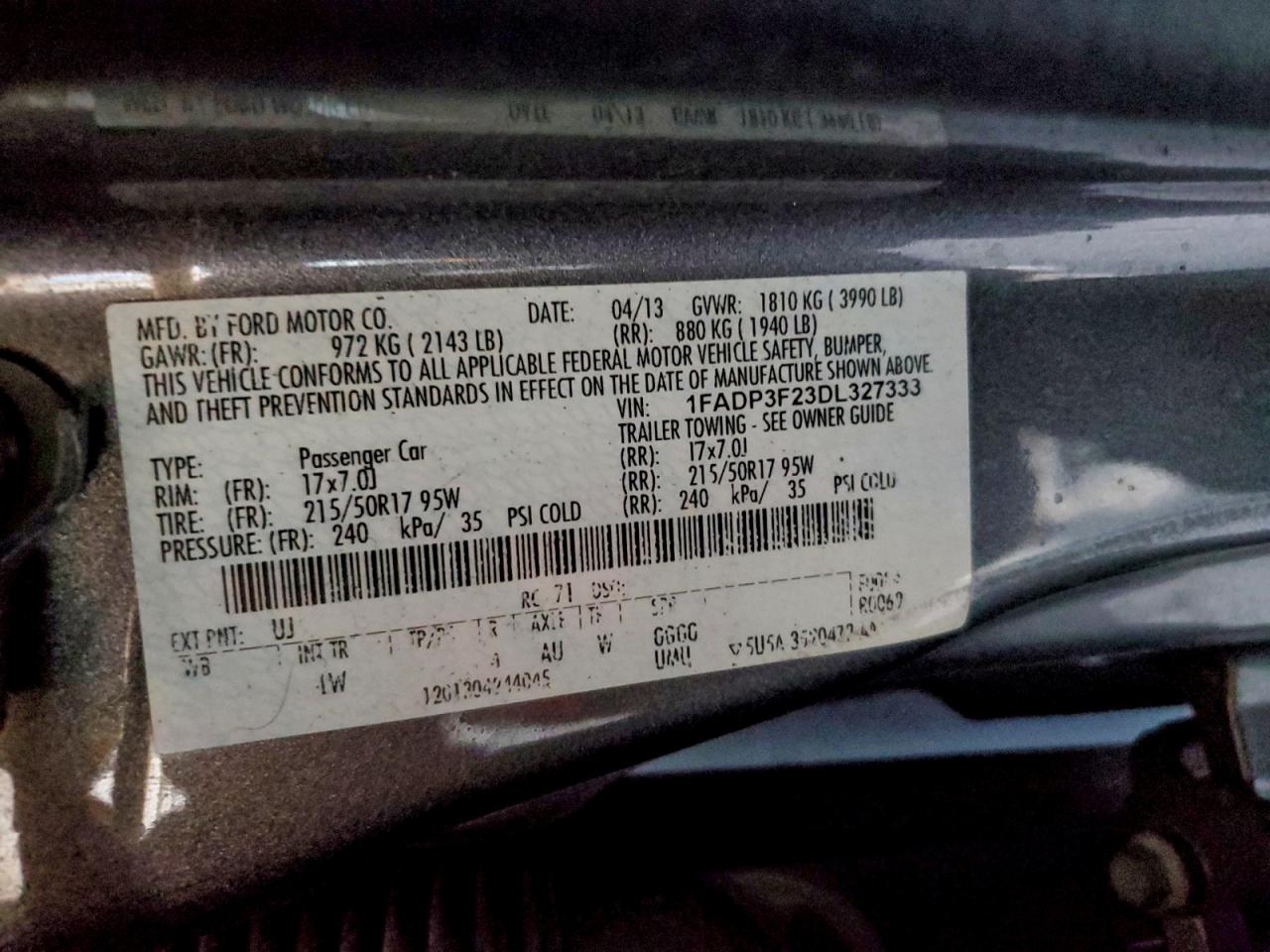 2013 FORD FOCUS SE photo 12