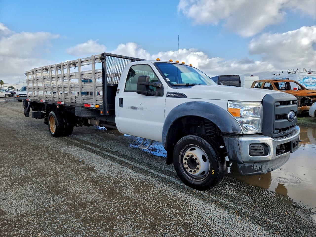 2015 FORD F550 SUPER DUTY FLATBED TRUCK photo 4