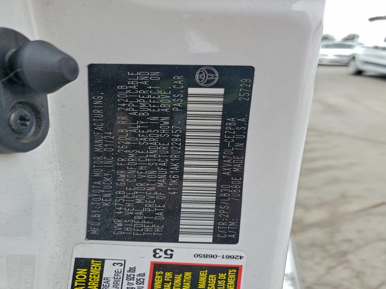 2024 TOYOTA CAMRY XSE photo 12