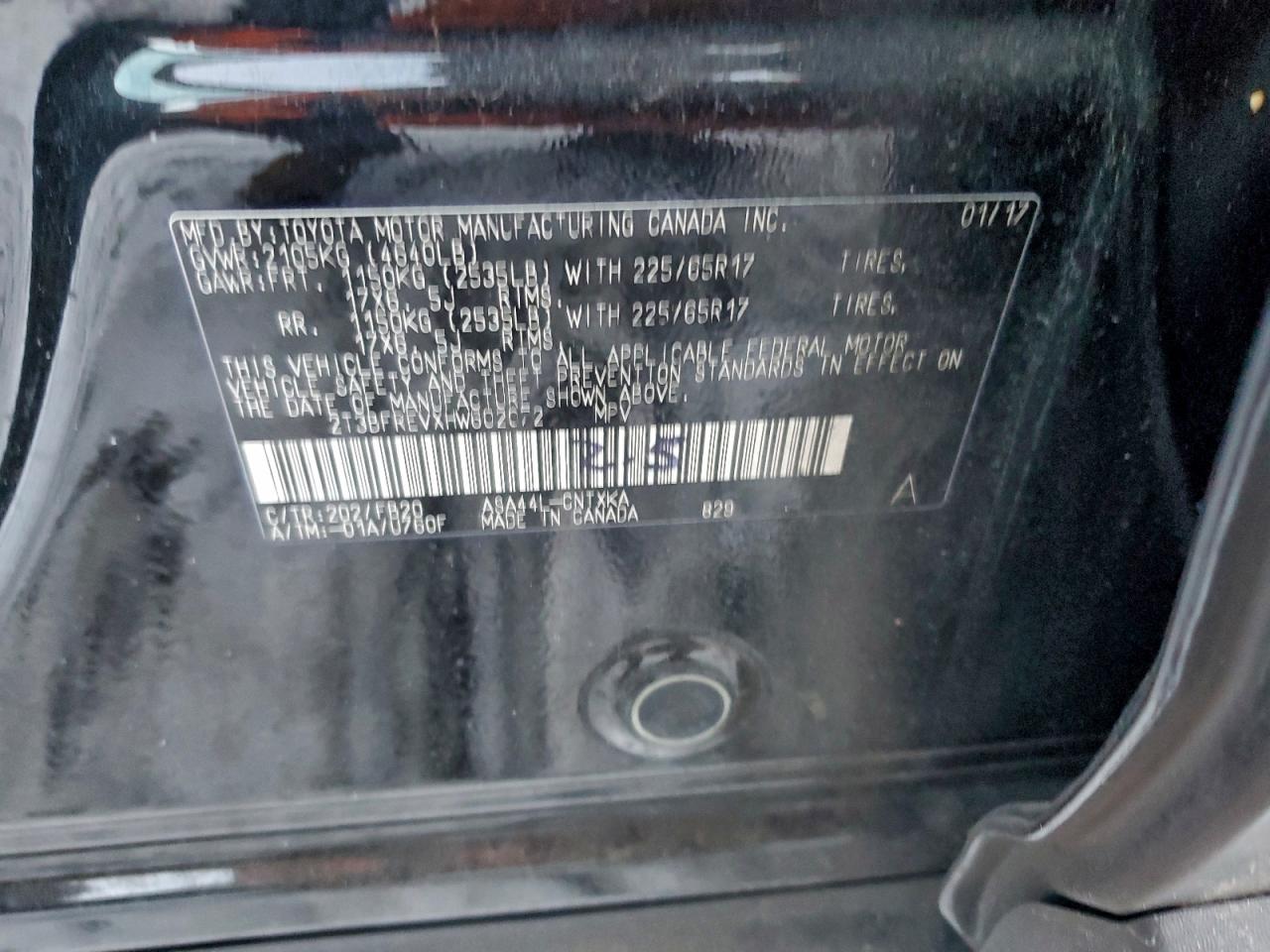 2017 TOYOTA RAV4 LE photo 13