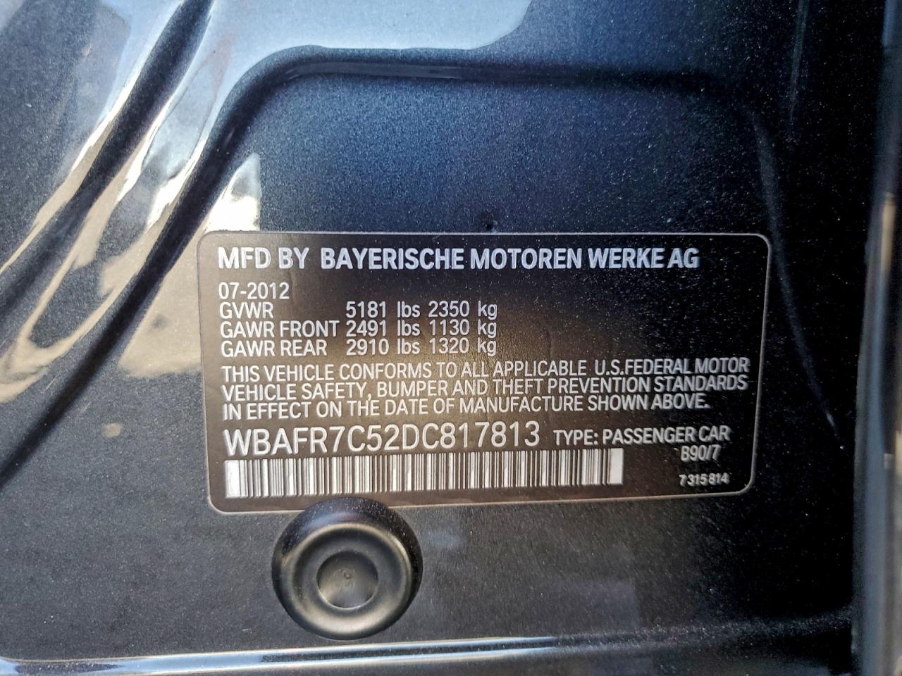 2013 BMW 535 I photo 12