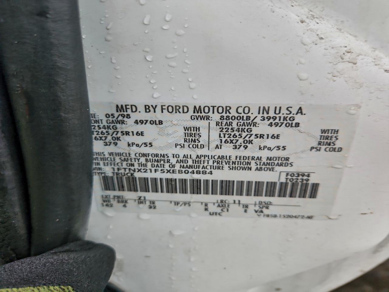 1999 FORD F250 SUPER DUTY photo 13