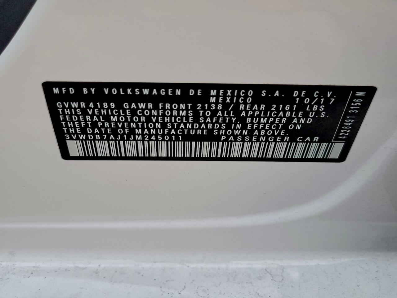 2018 VOLKSWAGEN JETTA SE photo 12