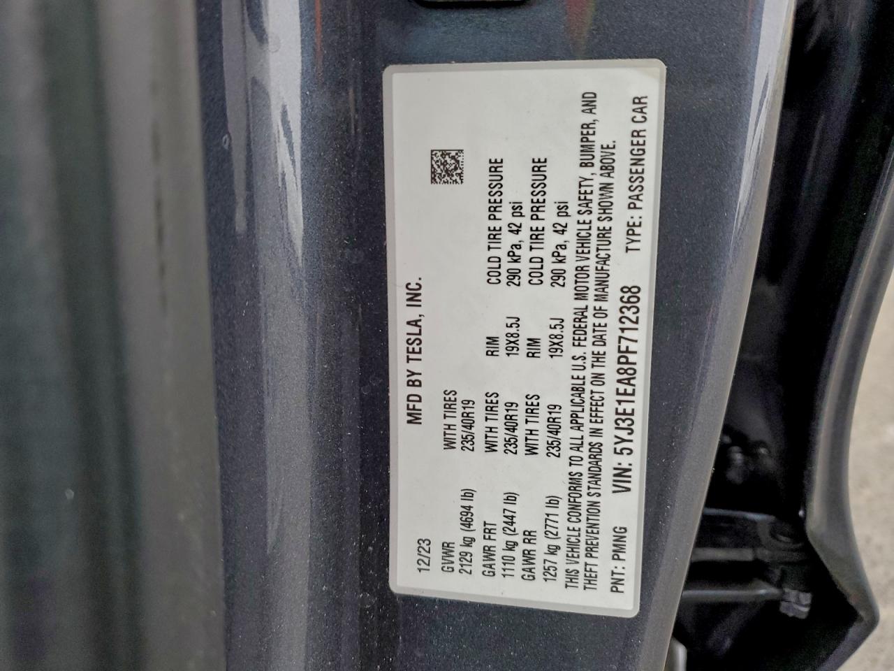 2023 TESLA MODEL 3 photo 13