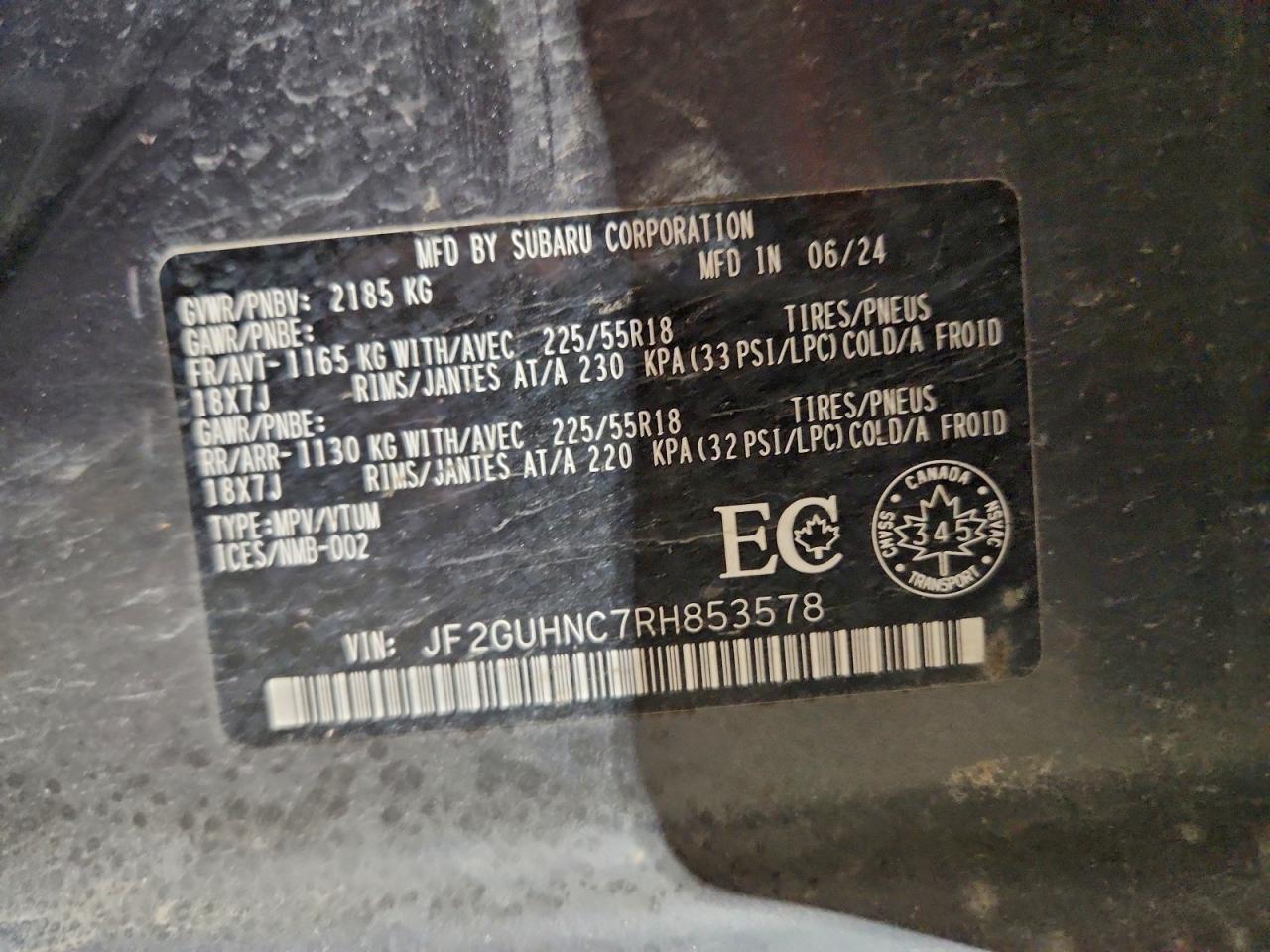 2024 SUBARU CROSSTREK LIMITED photo 14