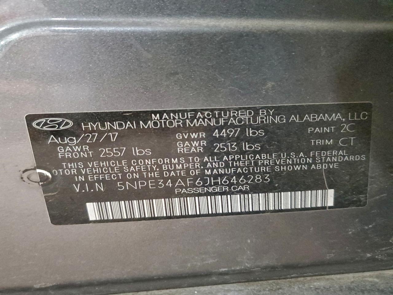 2018 HYUNDAI SONATA SPORT photo 12