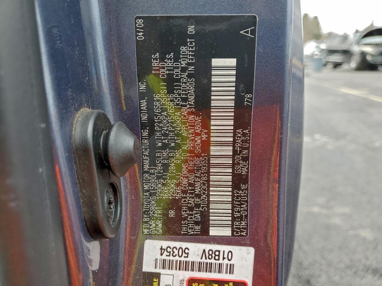 2008 TOYOTA SIENNA photo 14