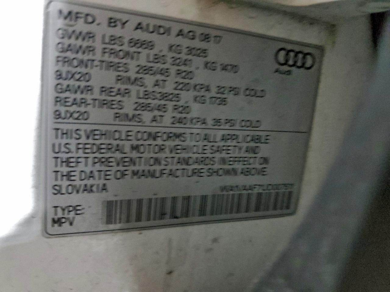 2018 AUDI Q7 PRESTIGE photo 14